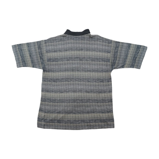 Missoni Sport Marled Geometric Stripe Knit Polo Shirt