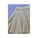 Saia Calvin Klein Jeans em algodão amarelo em Camadas com Ilhós