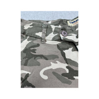 Calças à boca de sino Embargo em algodão Camuflado