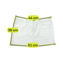 Guess White Cotton Stretch Denim Rhinestone Mini Skirt