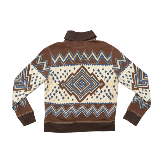 Denim & Supply Ralph Lauren Southwestern Shawl Collar Cotton Sweater