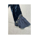 Nelles Vintage Velour Button-Up Ruffled Jacket