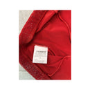 Red Glitter Tulle Strapless Bubble Hem Dress