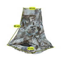 Saia vintage com Folhos e estampado de Leopardo e Leão