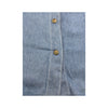 Blue Jeans Basic Distressed Wash Button-Up Short Sleeve Shirt