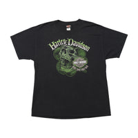 T-shirt Harley-Davidson Bourbon Street em algodão com estampado de Caveira