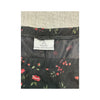 Vintage Black Ditsy Floral Midi Skirt