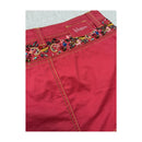 Bloom Embellished Cotton Mini Skirt - Pink