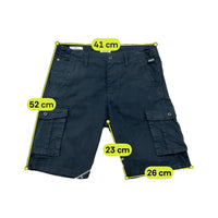 Jack & Jones Black Cotton Cargo Shorts