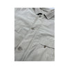 Micro Suede Beige Button Front Blouson Jacket