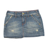 Lonsdale Distressed Denim Mini Skirt