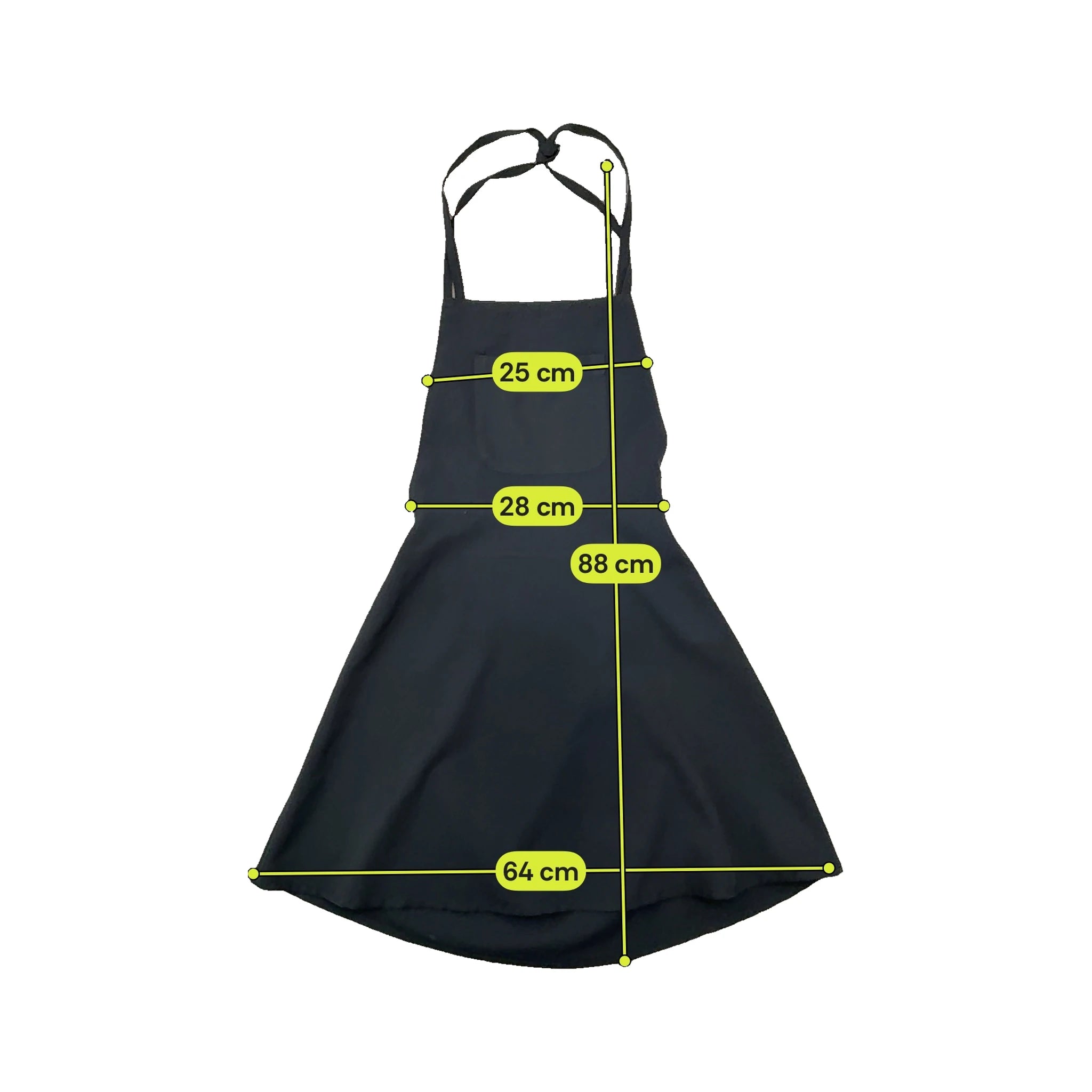 Jennyfer Black Tie-Back Pinafore Dress with Pocket
