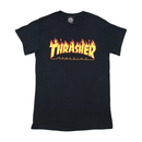 Thrasher Flame Logo Cotton Graphic T-Shirt