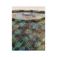 Mexx Sheer Abstract Print Long Sleeve Blouse