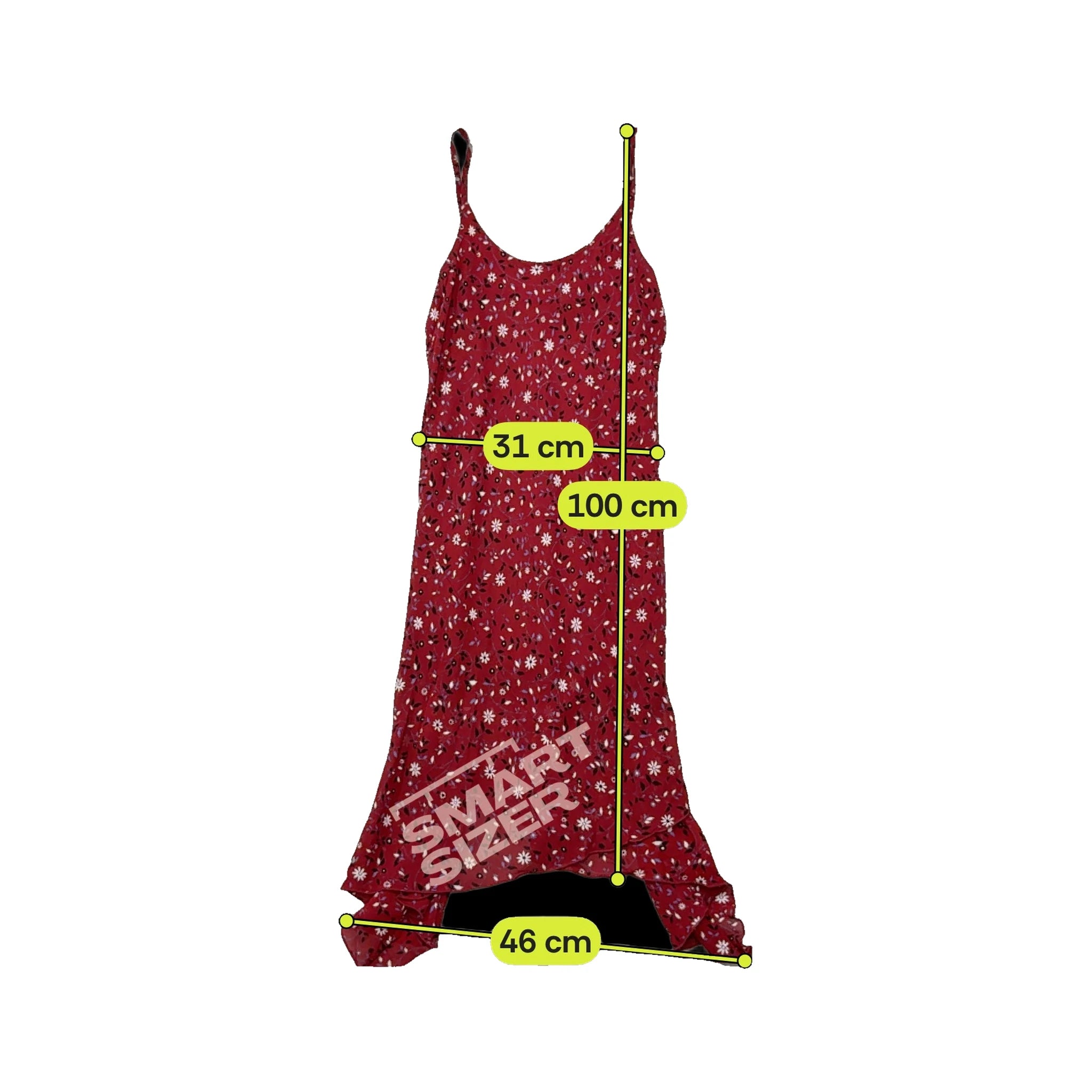Floral Handkerchief Hem Slip Dress (Repriced)