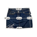 Playlife Dark Wash Denim Mini Skirt