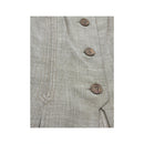 Fecon Linen Blend Sleeveless Tailored Jacket