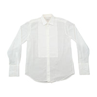 Camisa de Vestir Pal Zileri Transparente com Peito Plissado