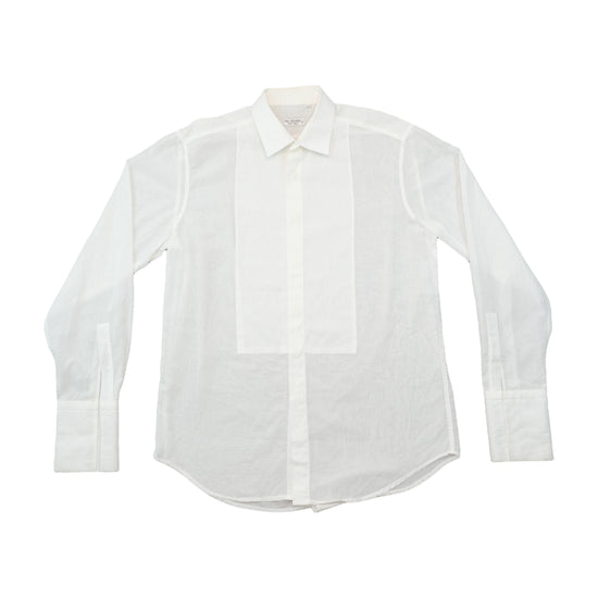 Camisa Social Pal Zileri com Babado Transparente e Pregas