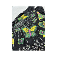 Diva Queen Butterfly Rhinestone Halter Handkerchief Dress