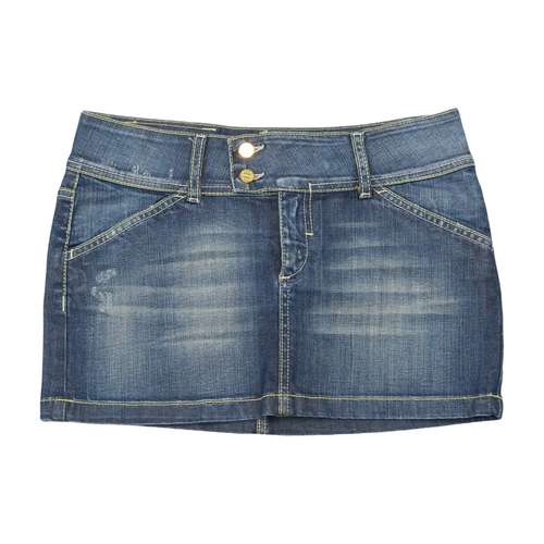 Phard Faded Denim Mini Skirt