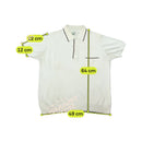 Vintage Italian Contrast Piped Knit Polo Shirt
