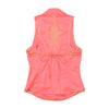 ANA SOUSA Embroidered Metallic Appliqué Sleeveless Button-Up Blouse