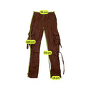 Americo Tavar Brown Lace-Up Cargo Pants