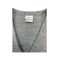 Colete de malha Fashion vintage às riscas