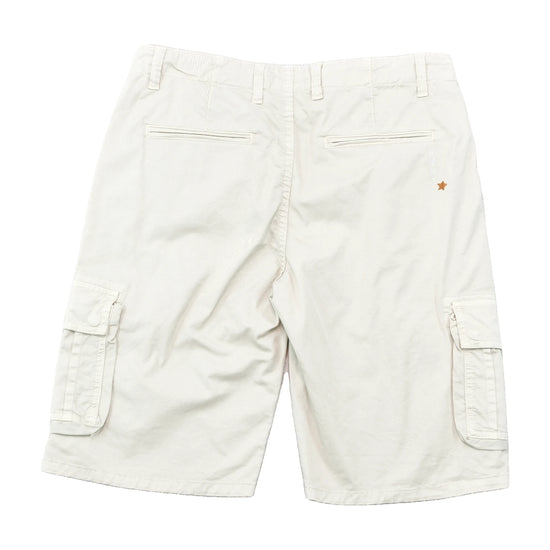 Fred Mello Cotton Stretch Beige Cargo Shorts
