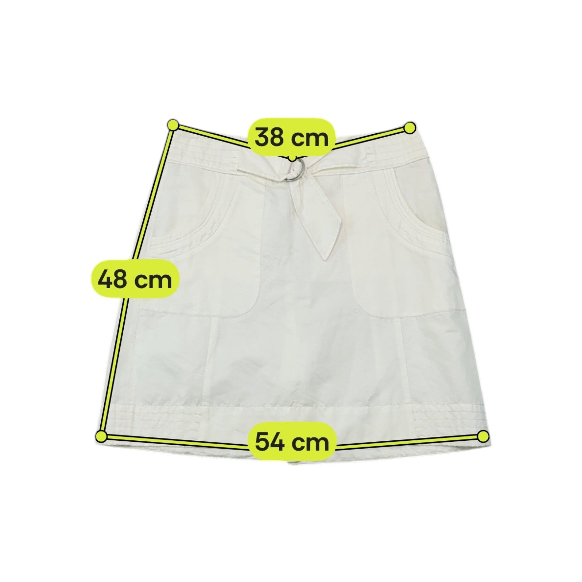 Sportmax Code Belted D-Ring Cotton Utility Mini Skirt