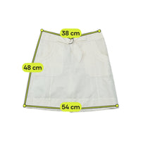 Sportmax Code Belted D-Ring Cotton Utility Mini Skirt